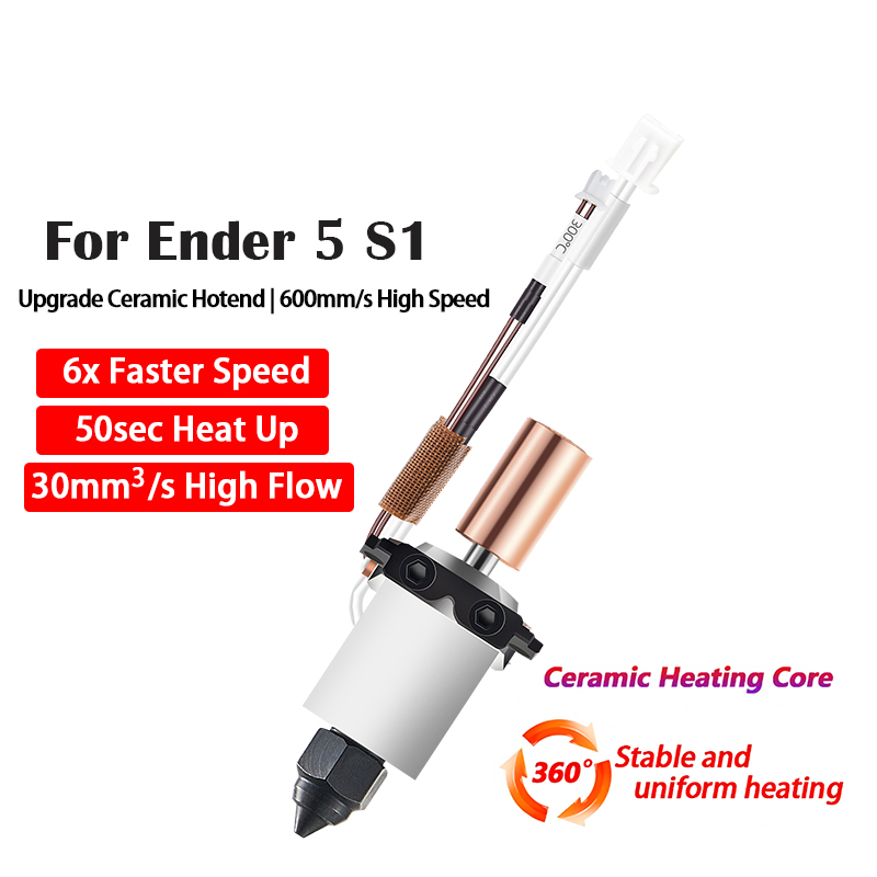High Flow Ceramic Hotend - Ceramic Hotend for Ender 5 S1