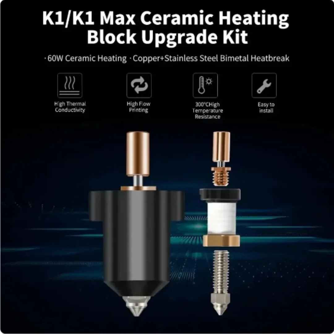 For Creality K1 / K1 Max Hoten - огляд і ціна High Flow Ceramic Hotend