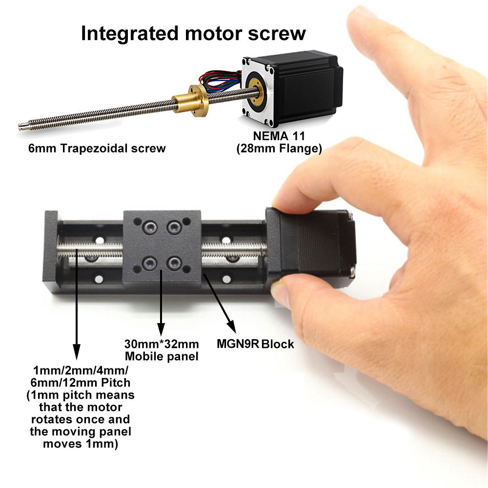 YunDuan T-type Motorized Linea - огляд і ціна Linear Rail Mgn12H Set