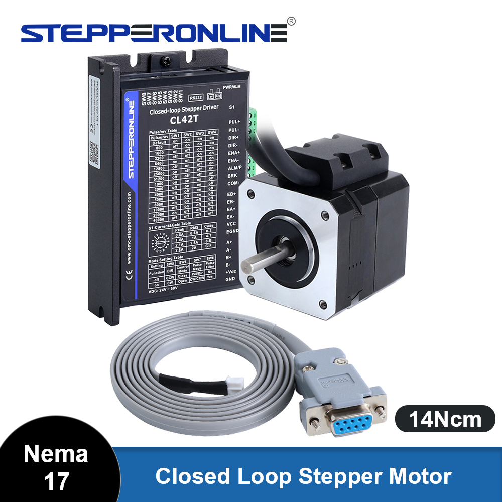 STEPPERONLINE Nema 17 Closed L - огляд і ціна Closed Loop Stepper Motor Nema 17